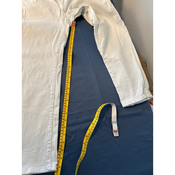 Lilly Pulitzer Palm Beach Fit White Denim Jeans Palm Tree Pockets 10 Pre-owned - Picture 6 of 7